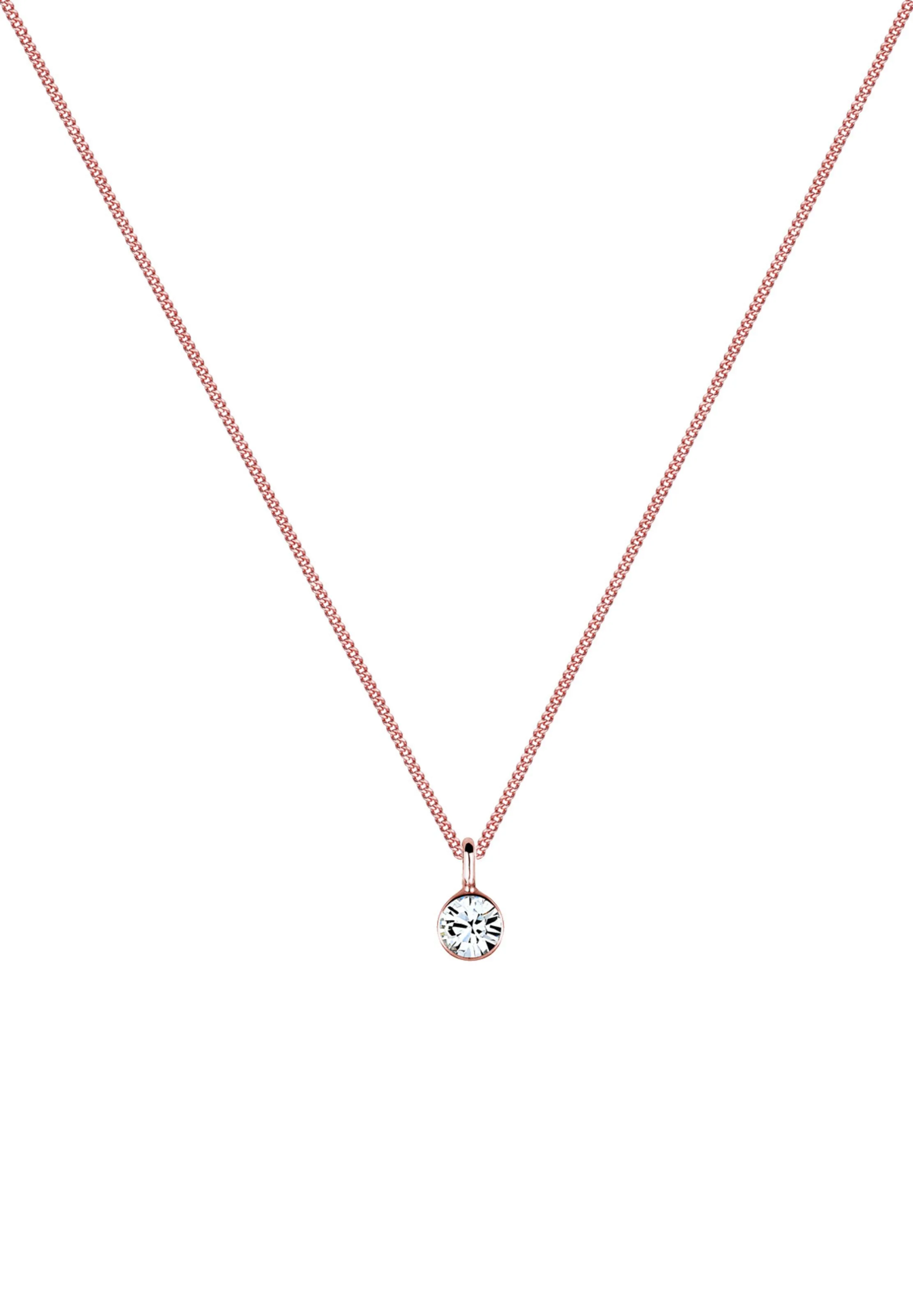 ELLI Halskette 'Kristall' in Rosegold