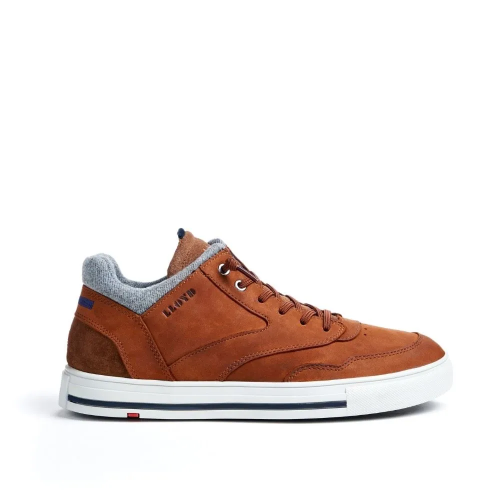 Lloyd Herren High Top Sneaker ELLISON Rauleder Variofootbed BRAUN 22-904-13